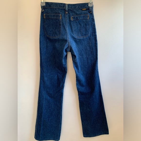 Wrangler Vintage 70s Navy blue women’s Jeans Size 29W34L Good Pre-owned Cond ❤️ - Picture 9 of 10